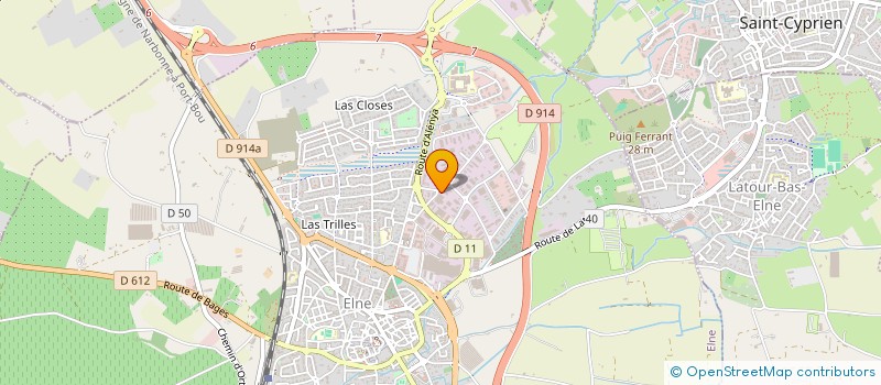 localisation de l'entreprise JEEN 66  ELNE