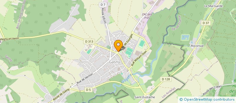 localisation de l'entreprise JEEVA à GASNY
