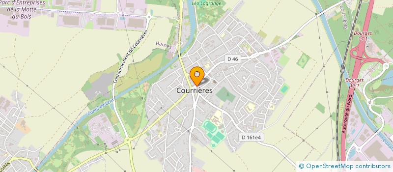 localisation de l'entreprise JEF  COURRIERES