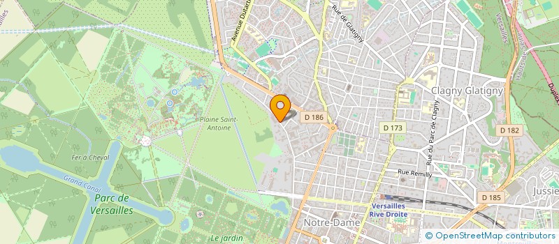 localisation de l'entreprise JEF à VERSAILLES