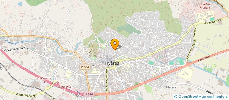 localisation de l'entreprise JEF à HYERES
