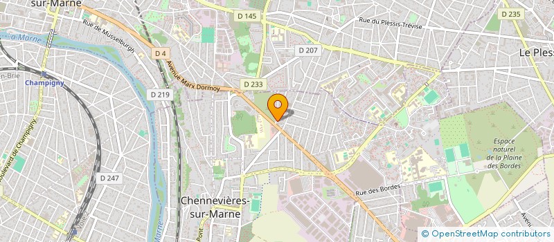 localisation de l'entreprise JEF COUVERTURE  CHENNEVIERES-SUR-MARNE