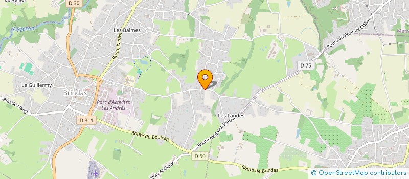 localisation de l'entreprise JEF DE GASPERIS  BRINDAS