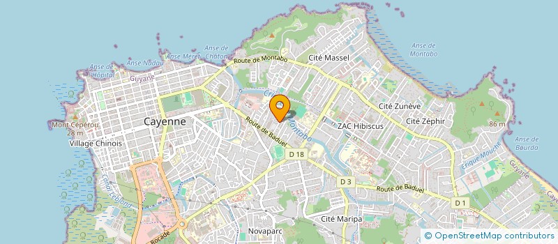 localisation de l'entreprise JEF IMMO  CAYENNE