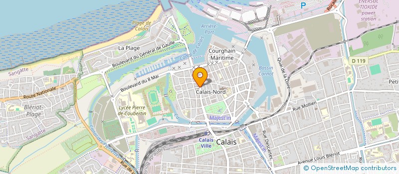 localisation de l'entreprise JEF PRESSING à CALAIS