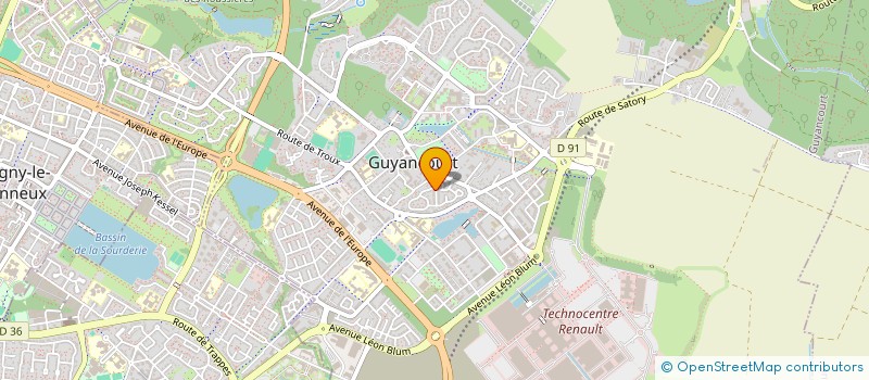 localisation de l'entreprise JEF SCI  GUYANCOURT