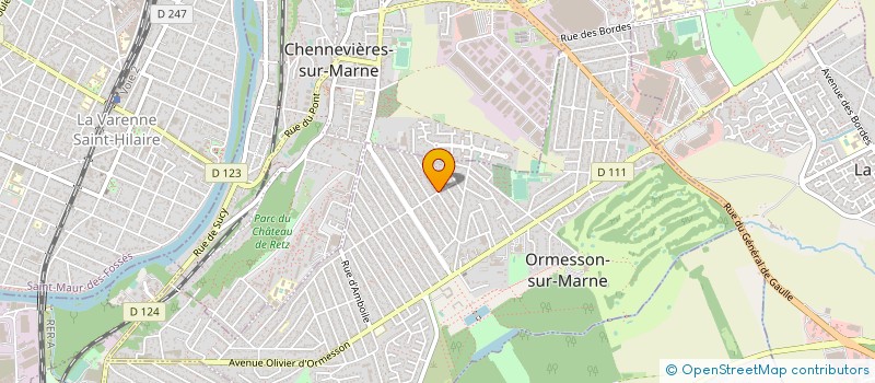 localisation de l'entreprise JEF TOITURE à ORMESSON-SUR-MARNE