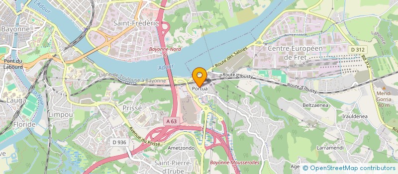 localisation de l'entreprise JEFA PORT MOUGUERRE  SAINT PIERRE D'IRUBE