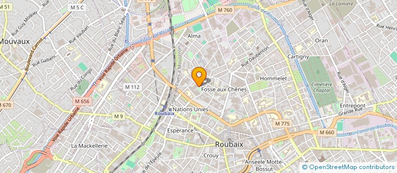 localisation de l'entreprise JEFABRIK à ROUBAIX