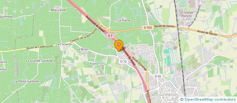 localisation de l'entreprise JEFC  COURTHEZON