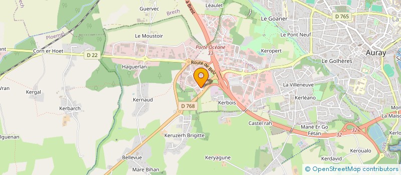 localisation de l'entreprise JEFD à AURAY