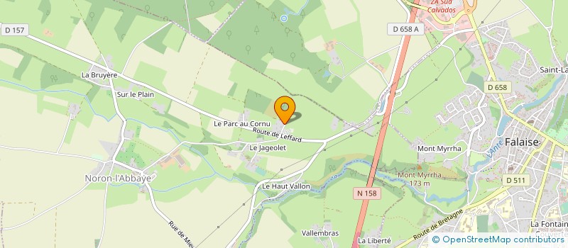 localisation de l'entreprise JEFF COUVERTURE  NORON-L'ABBAYE