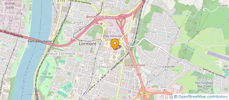 localisation de l'entreprise JEFF-GROLEJAC  LEOGNAN