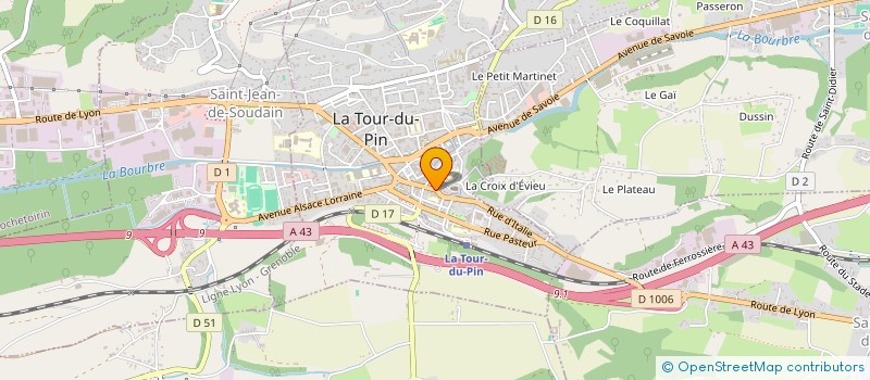localisation de l'entreprise JEFF MUSIQUE à LA TOUR-DU-PIN