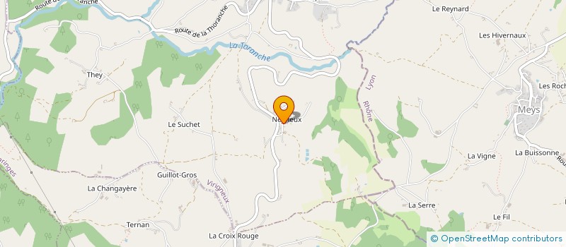 localisation de l'entreprise JEFF TOITURE ET CREATIONS D'AGENCEMENTS  CHAZELLES-SUR-LYON