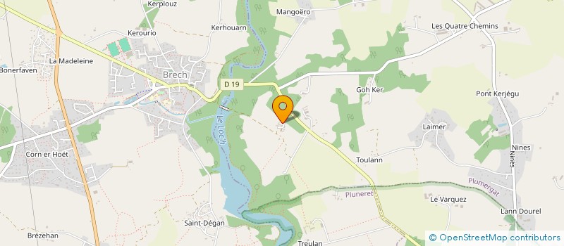 localisation de l'entreprise JEFFNEL  PLUMERGAT