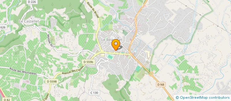 localisation de l'entreprise JEFIMMO  LE BEAUSSET