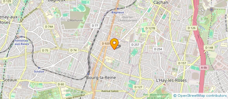 localisation de l'entreprise JEG-777 à BOURG-LA-REINE