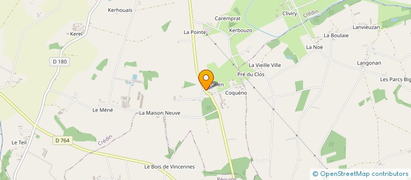 localisation de l'entreprise JEGO  CREDIN