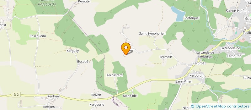 localisation de l'entreprise JEGOUREL  PLUMELIAU-BIEUZY