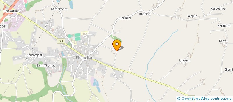 localisation de l'entreprise JEGOUZO NEGOCE à PLUMELIAU-BIEUZY