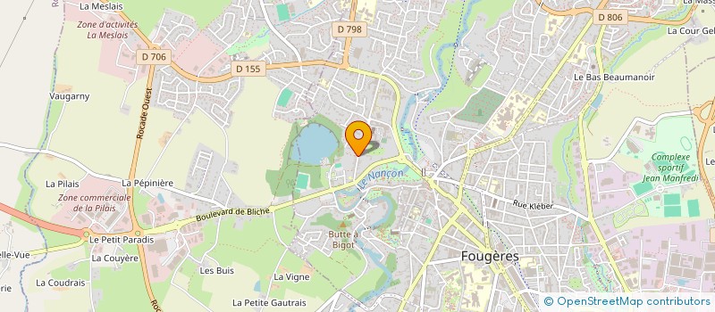 localisation de l'entreprise JEHAN JEAN-FRANCOIS  FOUGERES