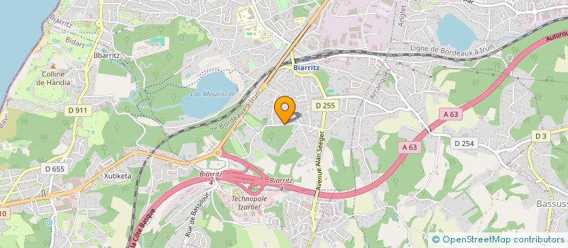 localisation de l'entreprise JEHEL  BIARRITZ