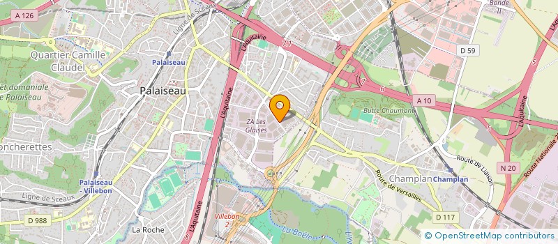 localisation de l'entreprise JEI ENTREPRISE  PALAISEAU