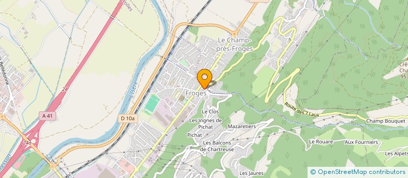 localisation de l'entreprise JEIME  FROGES