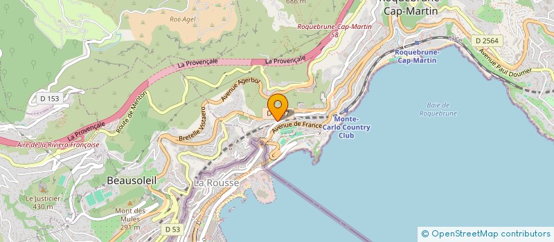 localisation de l'entreprise JEJA à ROQUEBRUNE-CAP-MARTIN