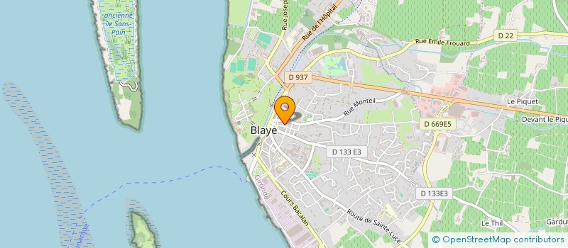 localisation de l'entreprise JEJS INVEST à BLAYE