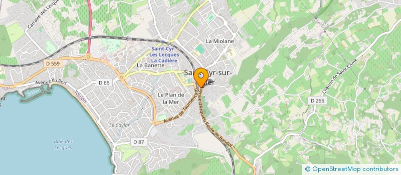 localisation de l'entreprise JEK à SAINT-CYR-SUR-MER