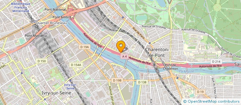 localisation de l'entreprise JEK INGENIERIE ET ENVIRONNEMENT à CHARENTON-LE-PONT