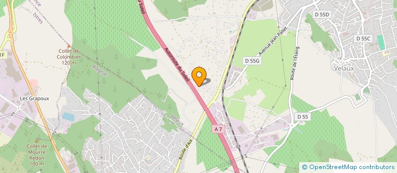 localisation de l'entreprise JEK TAXI à VELAUX