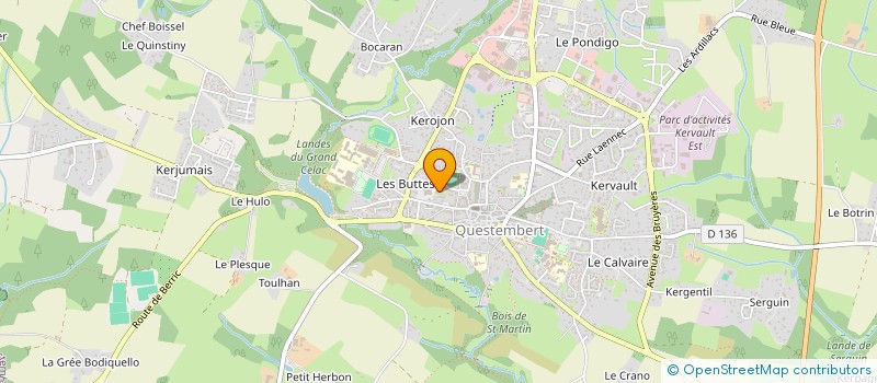 localisation de l'entreprise JEKO à QUESTEMBERT