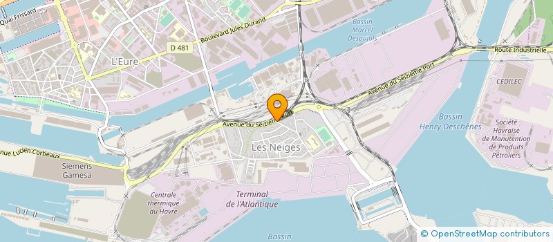 localisation de l'entreprise JELETRANS à LE HAVRE