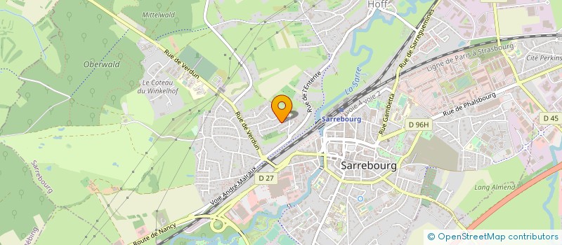 localisation de l'entreprise JELIA à SARREBOURG