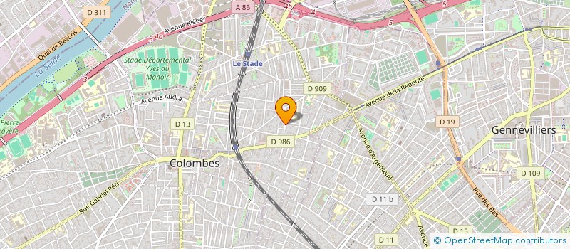 localisation de l'entreprise JELIMY à COLOMBES