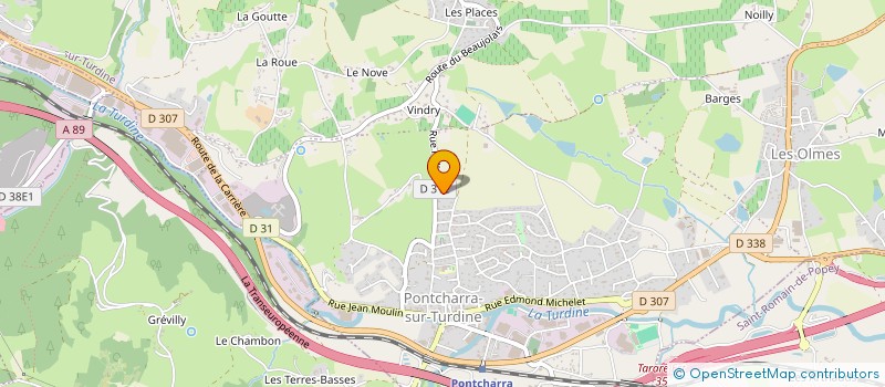 localisation de l'entreprise JELL IMMO  VINDRY-SUR-TURDINE