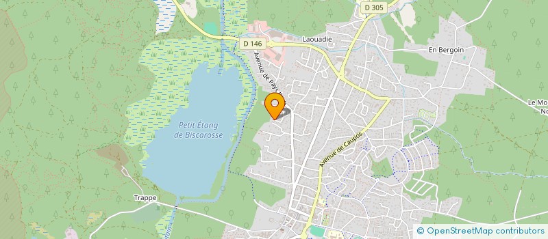 localisation de l'entreprise JELLY-FILM  BISCARROSSE