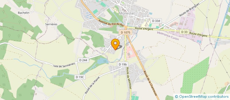 localisation de l'entreprise JELOR ENERGIE à MORESTEL