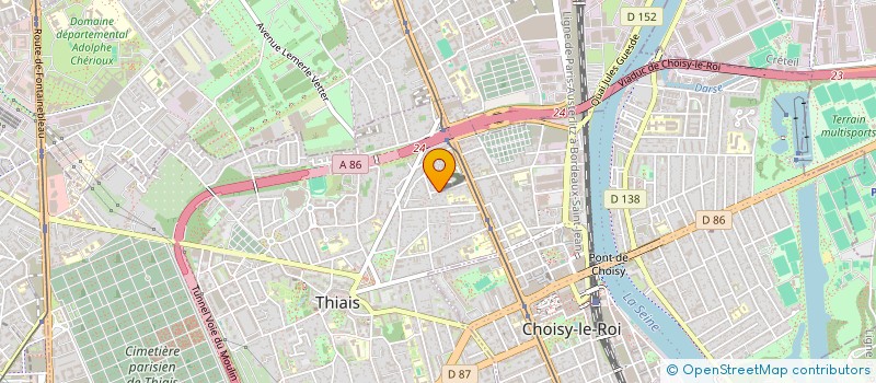 localisation de l'entreprise JELSAM à THIAIS