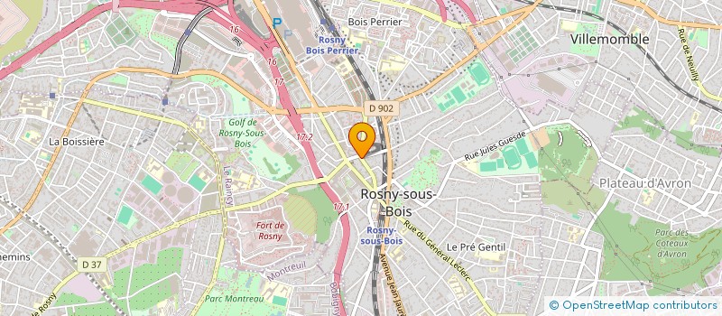 localisation de l'entreprise JELY CONSEILS à ROSNY-SOUS-BOIS