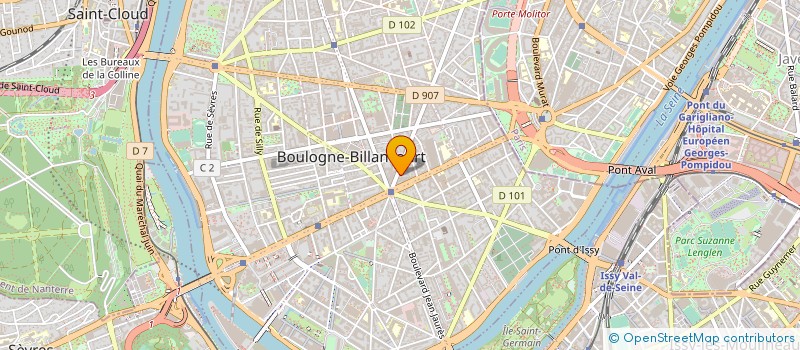 localisation de l'entreprise JEM FORMATIONS à BOULOGNE-BILLANCOURT