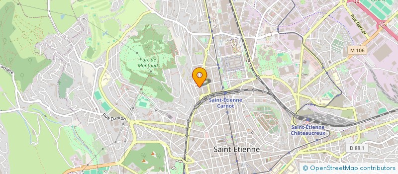 localisation de l'entreprise JEM LABEL  SAINT-ETIENNE