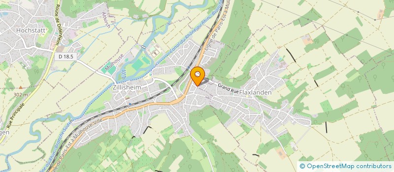 localisation de l'entreprise JEMA à ZILLISHEIM