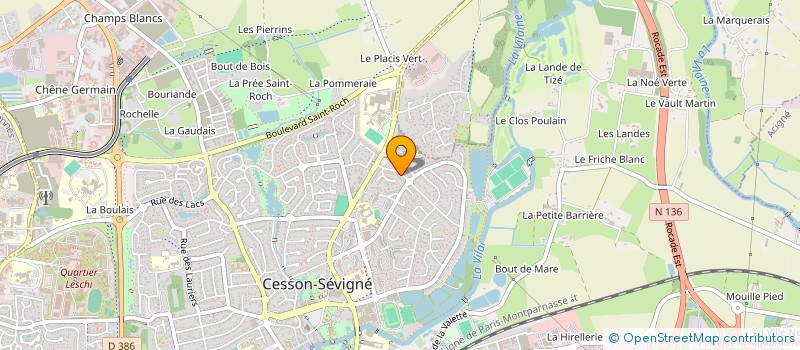 localisation de l'entreprise JEMA  CESSON-SEVIGNE