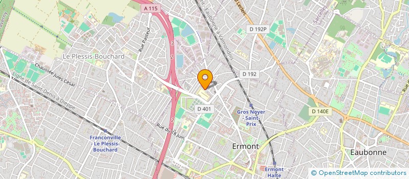 localisation de l'entreprise JEMA IMMO à ERMONT