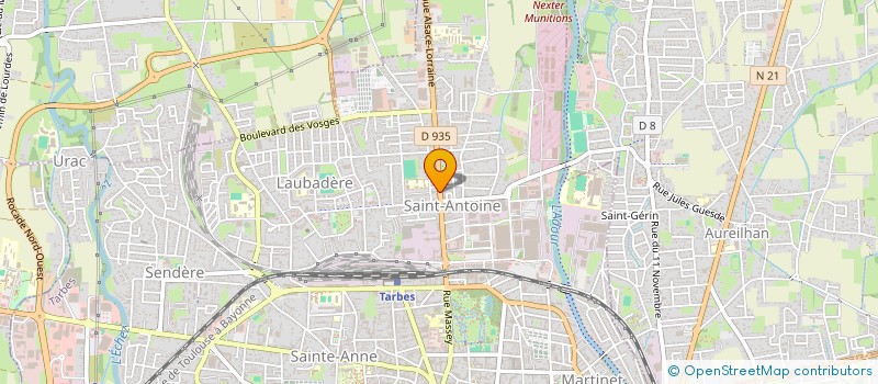 localisation de l'entreprise JEMA RECARY SARL à TARBES