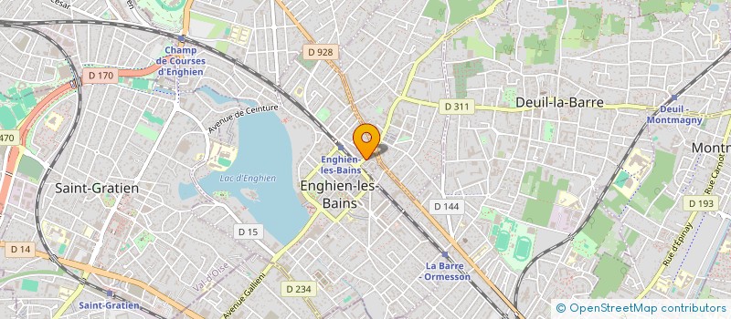 localisation de l'entreprise JEMA SARL  ENGHIEN-LES-BAINS